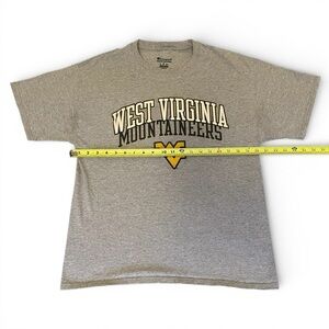 Men’s L Champion Gray WVU Mountaineers Short Sleeve T-Shirt